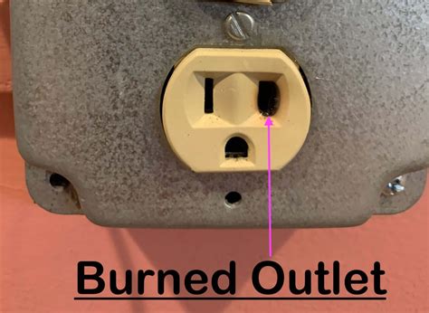 what is a burned outlet